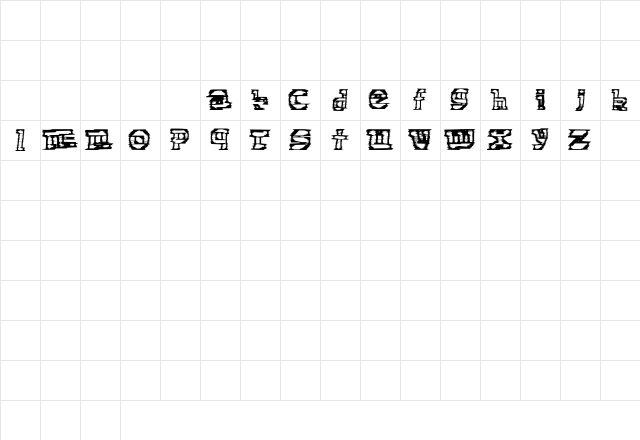 Electronic Cobbler Regular Character Map Electronic Cobbler Regular Character Map