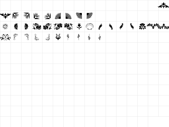 FloraDings Regular Character Map FloraDings Regular Character Map