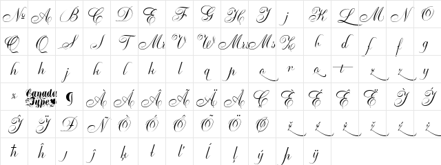 Ambassador Script Alts Regular Character Map Ambassador Script Alts Regular Character Map