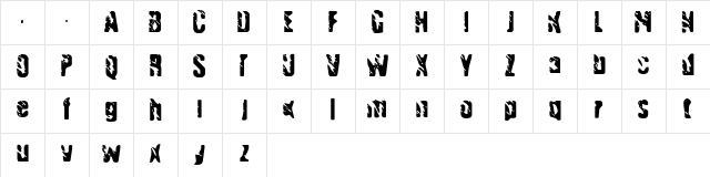 Handgranade Regular Character Map Handgranade Regular Character Map