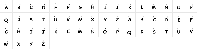 KR Buzzzz Regular Character Map KR Buzzzz Regular Character Map
