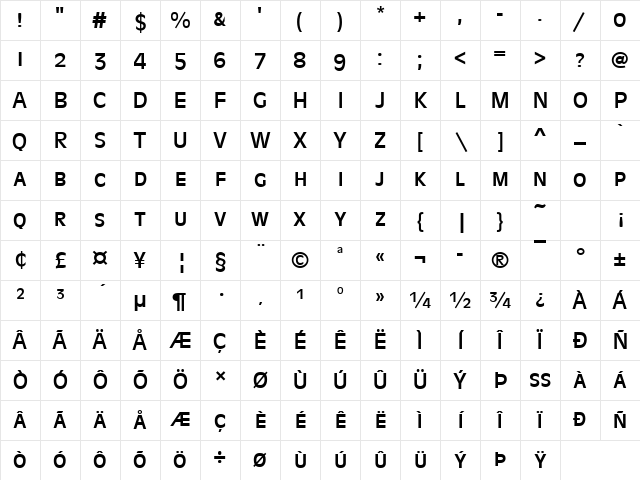 AntiqueOliSCTReg Regular Character Map AntiqueOliSCTReg Regular Character Map