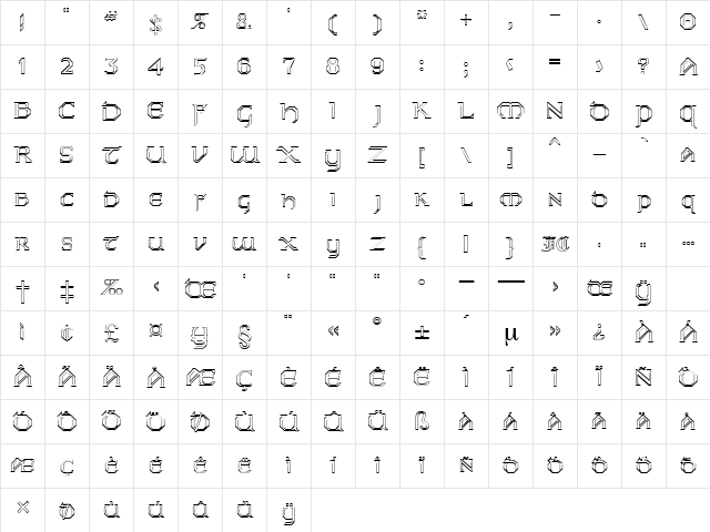 KarthagoOpen Regular Character Map KarthagoOpen Regular Character Map
