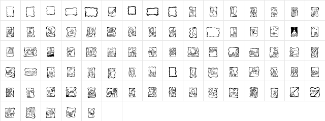 Mini Pics White Bread Regular Character Map Mini Pics White Bread Regular Character Map