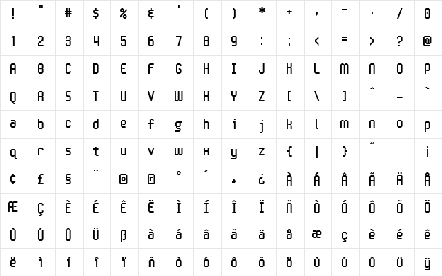 Handheld Regular Regular Character Map Handheld Regular Regular Character Map