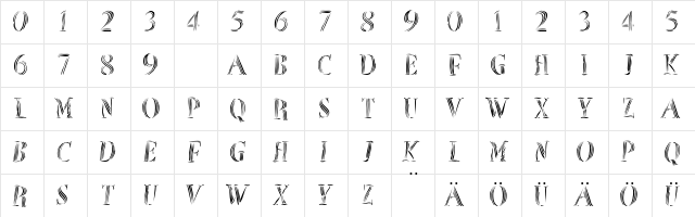 ZebralCaps Regular Character Map ZebralCaps Regular Character Map