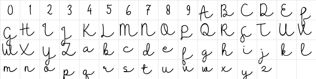 Presty Regular Regular Character Map Presty Regular Regular Character Map