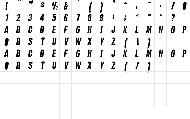 TenYearLie Regular Character Map TenYearLie Regular Character Map