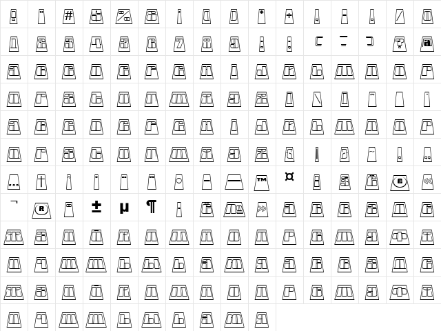 a_GlobusCmOtlLnBk Regular Character Map a_GlobusCmOtlLnBk Regular Character Map