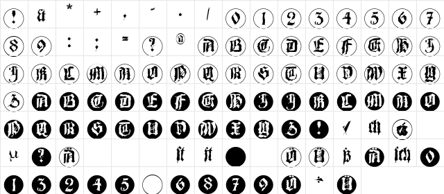 Barlos-RandomRings Regular Character Map Barlos-RandomRings Regular Character Map