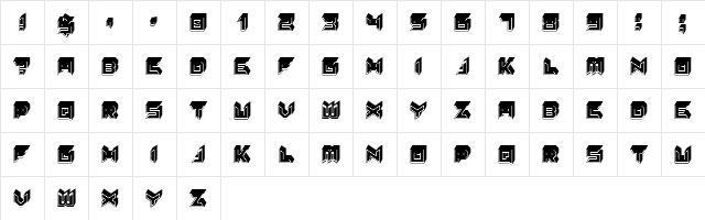 Serenada Filled Regular Character Map Serenada Filled Regular Character Map