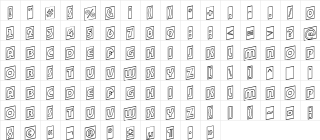 a_BighausTitulCmUpOtl Regular Character Map a_BighausTitulCmUpOtl Regular Character Map