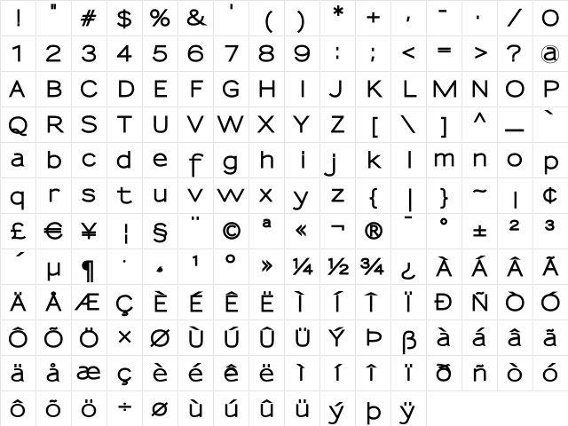 Sansumi-ExtraBold Regular Character Map Sansumi-ExtraBold Regular Character Map