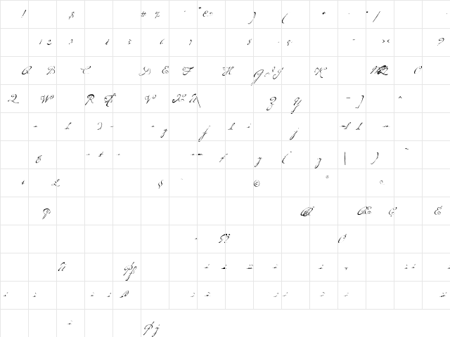 P22 Dearest Script Medium Character Map P22 Dearest Script Medium Character Map