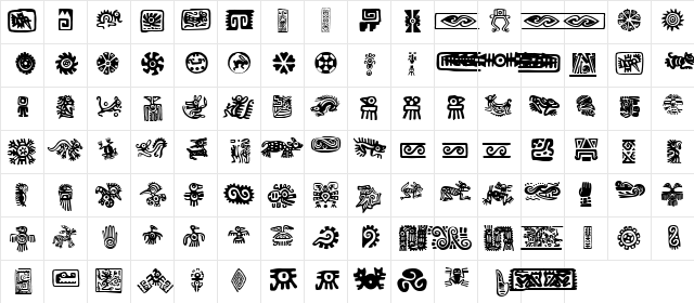 P22 Mexican Relics Regular Character Map P22 Mexican Relics Regular Character Map