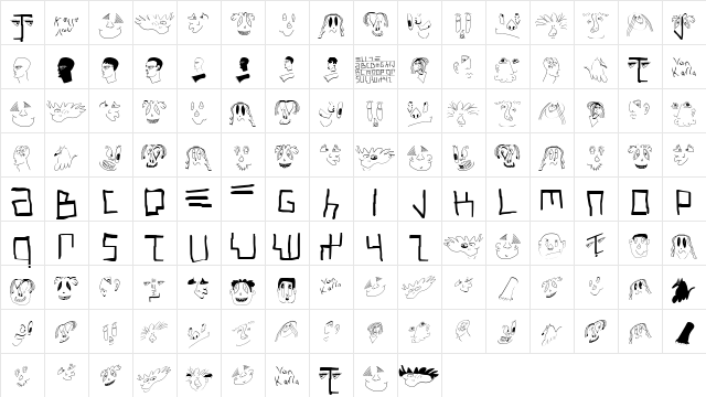 KarlasMiszellen Regular Character Map KarlasMiszellen Regular Character Map