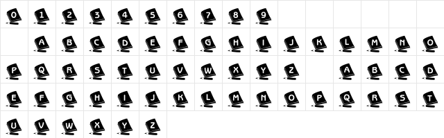 101! The Handy Dandy Font Regular Character Map 101! The Handy Dandy Font Regular Character Map