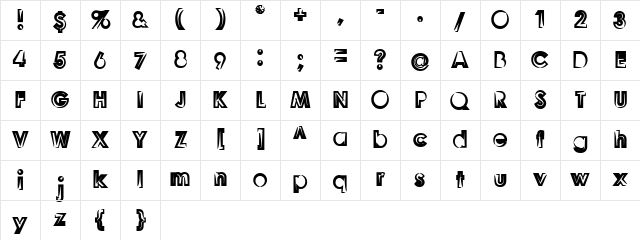 Goonberry Regular Goonberry Regular Character Map Goonberry Regular Goonberry Regular Character Map