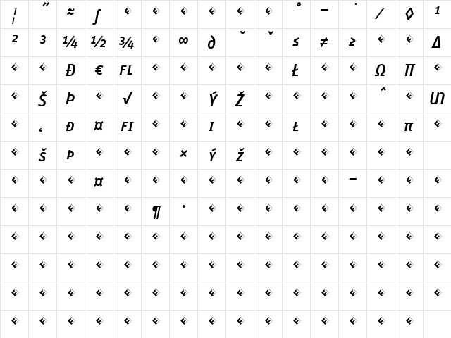 Unit-MediumSCItalicExpert Regular Character Map Unit-MediumSCItalicExpert Regular Character Map