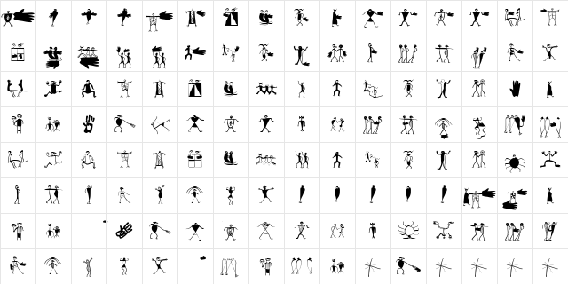 DadaMeetsStoneage Regular Character Map DadaMeetsStoneage Regular Character Map