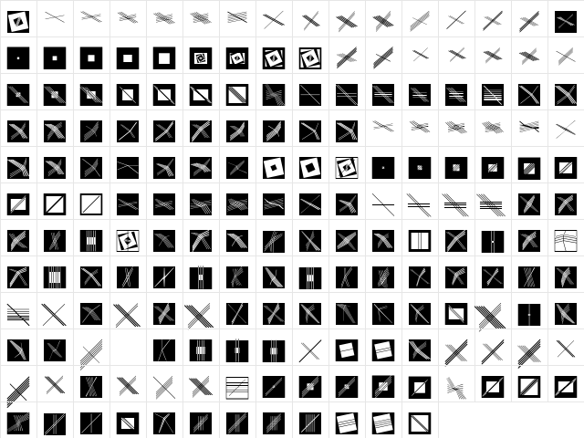 GalleriaGeometricaB Regular Character Map GalleriaGeometricaB Regular Character Map
