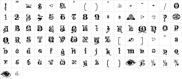 Kingthings Eggypeg Regular Character Map Kingthings Eggypeg Regular Character Map