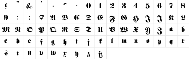 Proclamate Heavy Heavy Character Map Proclamate Heavy Heavy Character Map