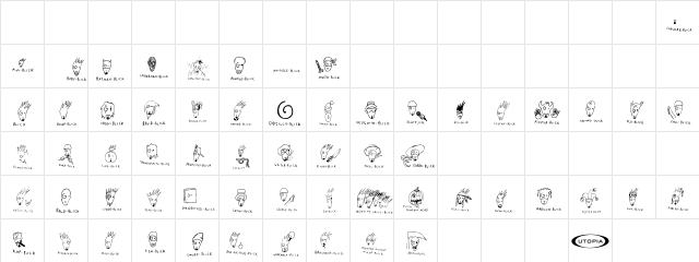 A Blick for All Seasons Regular Character Map A Blick for All Seasons Regular Character Map
