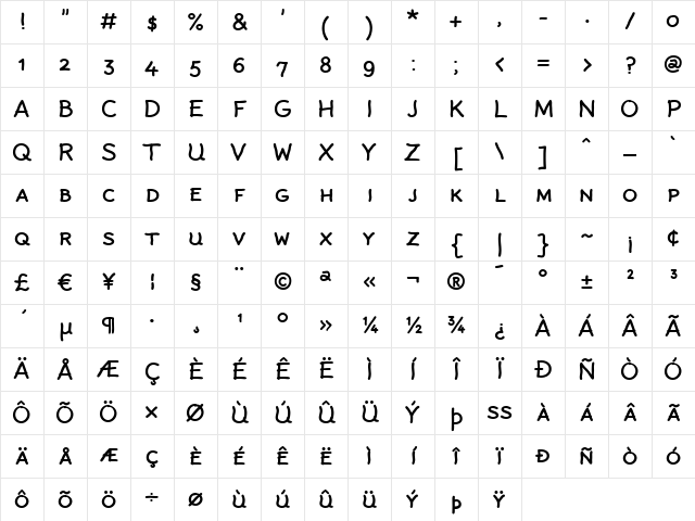 Rattlescript-MediumCaps Regular Character Map Rattlescript-MediumCaps Regular Character Map