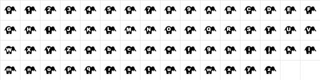 sbelephant Regular Character Map sbelephant Regular Character Map