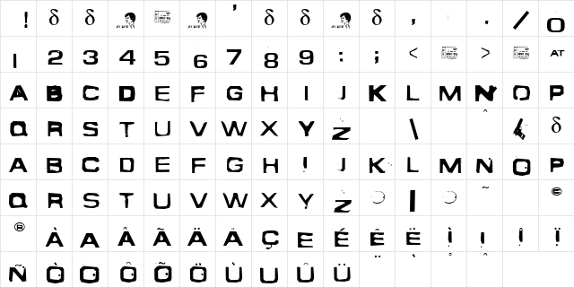 Shortwave Regular Character Map Shortwave Regular Character Map