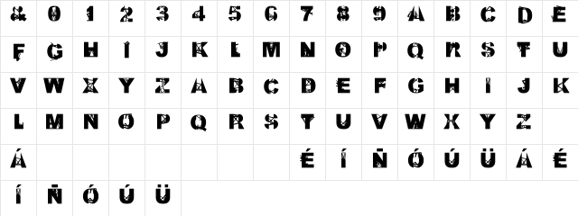 Kill All Fonts Just Aggression Regular Character Map Kill All Fonts Just Aggression Regular Character Map