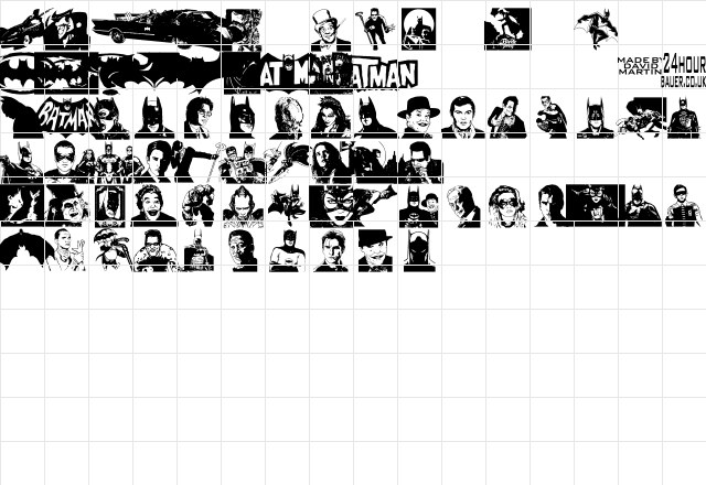 Batman The Dark Knight Regular Character Map Batman The Dark Knight Regular Character Map