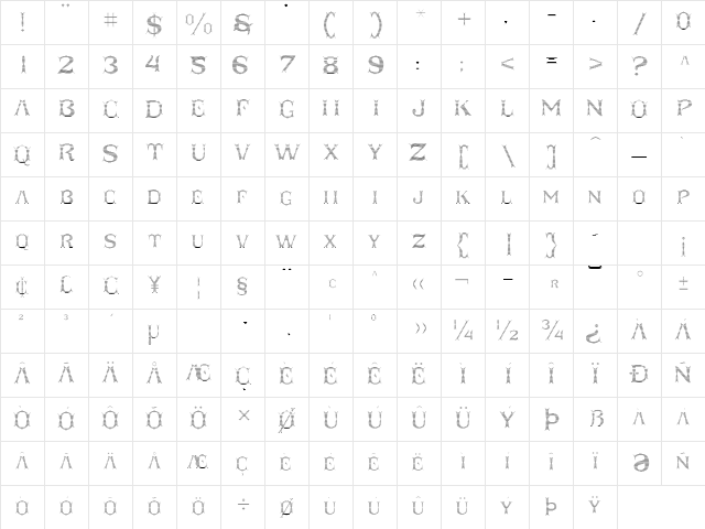 Taqueria Open Fill Lines Regular Character Map Taqueria Open Fill Lines Regular Character Map