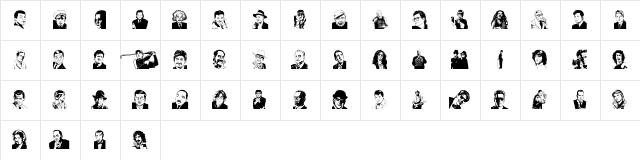 UdeMAN Regular Character Map UdeMAN Regular Character Map