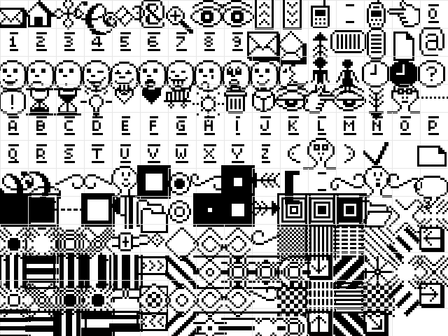 UF Mr. Pixel Tools Regular Character Map UF Mr. Pixel Tools Regular Character Map