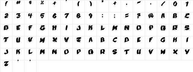 Umberto Regular Character Map Umberto Regular Character Map