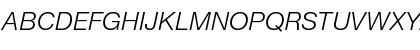 Helvetica Neue ET Std 46 Light Italic Font