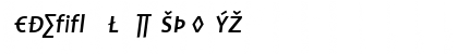 Profile Medium Italic Font