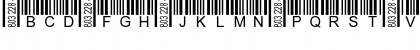 Barcode 3 of 9 Italic Font