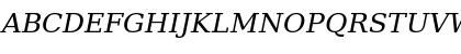 DejaVu Serif Italic Font