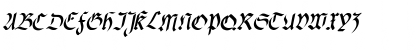fracta Condensed Bold Italic Font