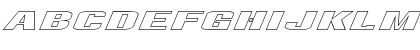 FZ BASIC 9 HOLLOW ITALIC Normal Font