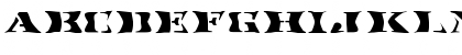FZ WARPED 17 EX Normal Font