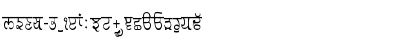 GurmukhiLys 030 Condensed Normal Font