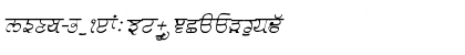 GurmukhiLys 030 Italic Font