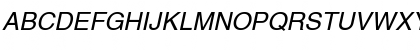 Helvetica LT Italic Font
