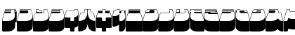 Frigate Katakana - 3D Regular Font