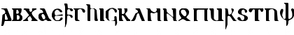 gothic 1 Regular Font