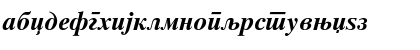 Makedonski Tajms Bold Italic Font
